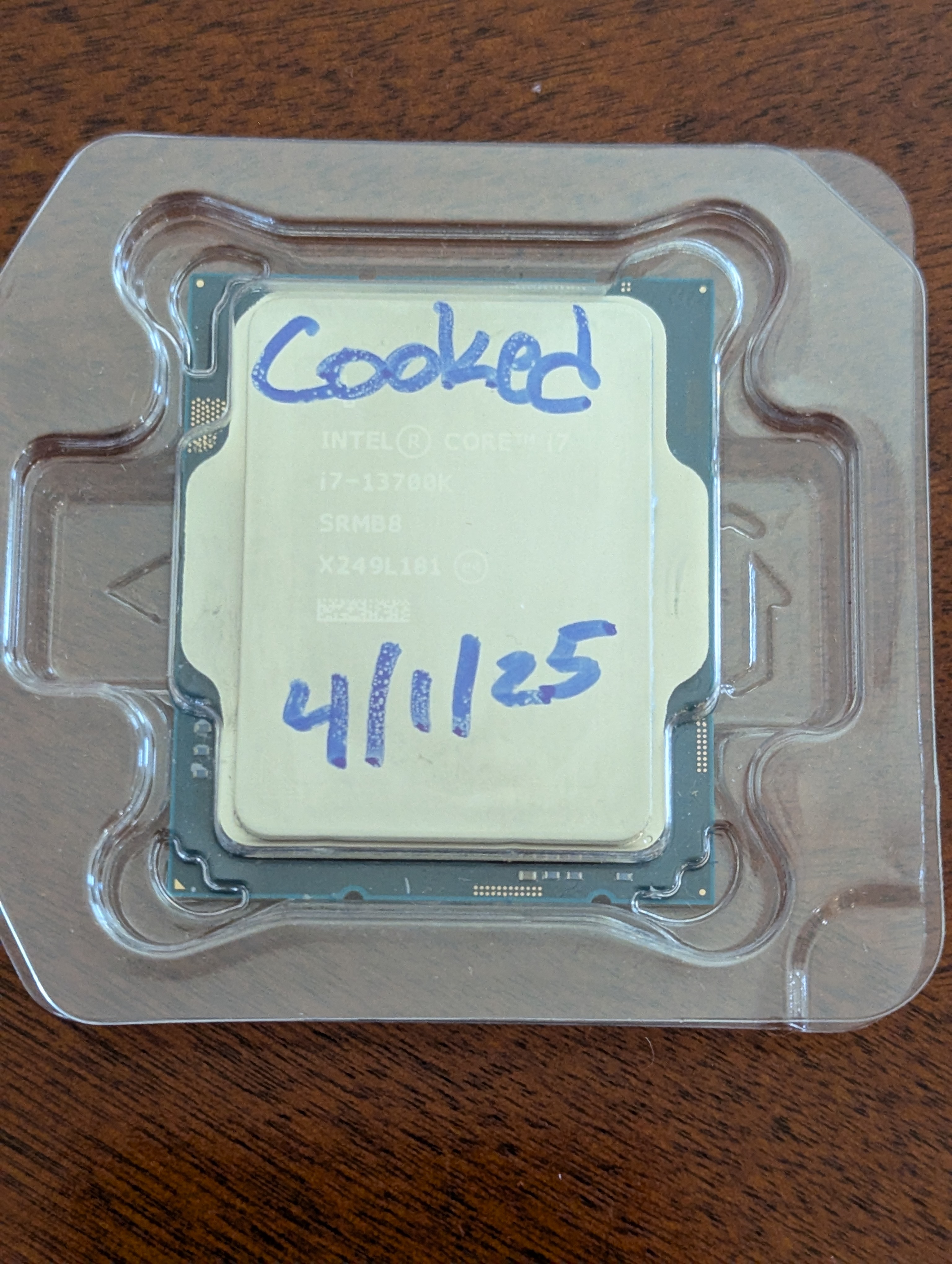 The cooked Intel i7 13700k